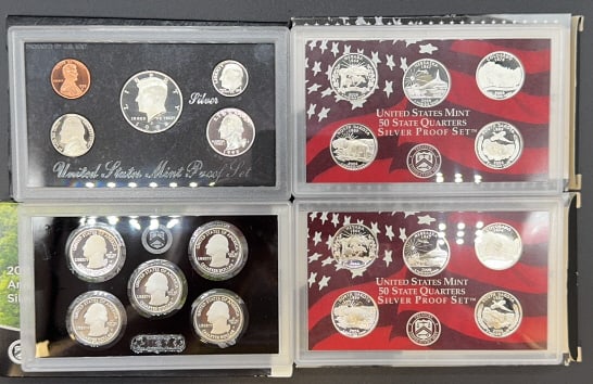 1998, 2-2006, & 2016 SILVER COIN SETS (1 of 3)