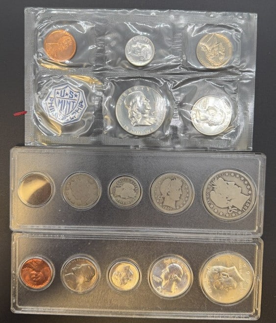 1907, 1964, & 1963 US COIN SETS (1 of 3)