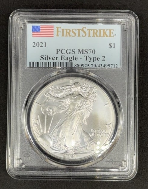 2021 SILVER EAGLE TYPE 2 MS 70: ~