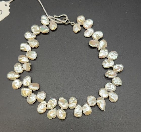 NATURAL PEARL CHOKER NECKLACE: ~