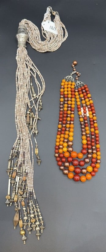 MASHA ARCHER & HATTIE CARNEGIE VINTAGE NECKLACES: ~