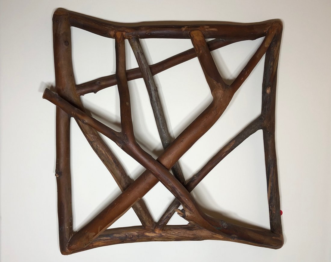 Charles Arnoldi Untitled Wood Sculpture: Charles Arnoldi (1946), USA Untitled, 1974 Signed back top Wall Sculpture; Wood, Eucalyptus 24 x 24 in Shipping available at buyers expense, or local pickup. "Charles Arnoldi is widely recognized as a