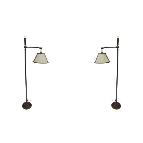Pair of tall brass lamps (1 of 6)