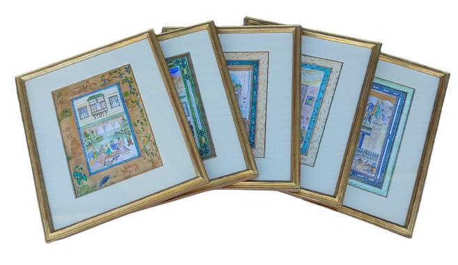 Lot of Middle East inspired paintings (1 of 16)