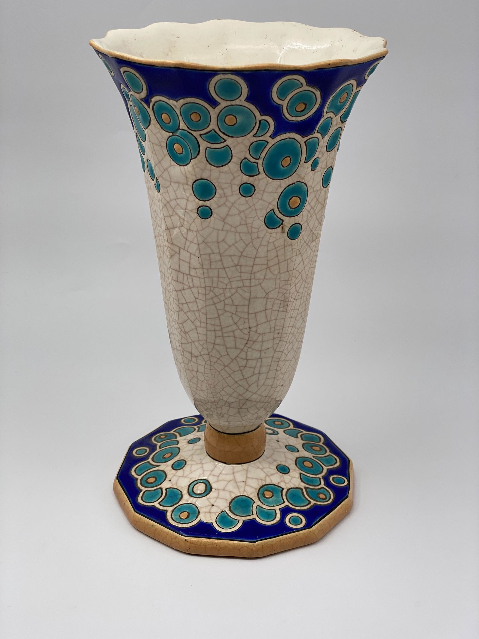 Large Fluted Art Nuevaue Longwy (1 of 7)