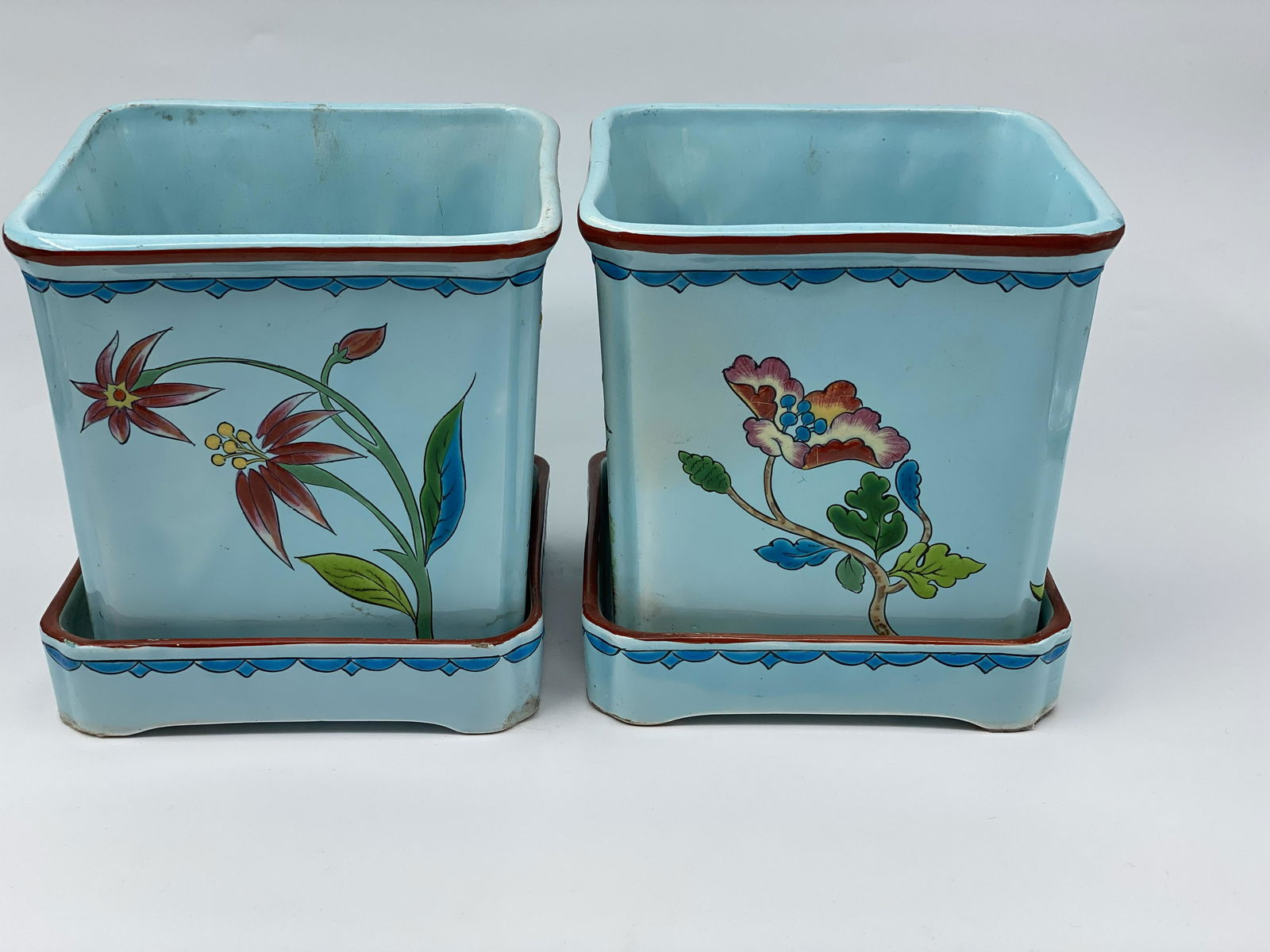 Pair of art deco planters (1 of 5)