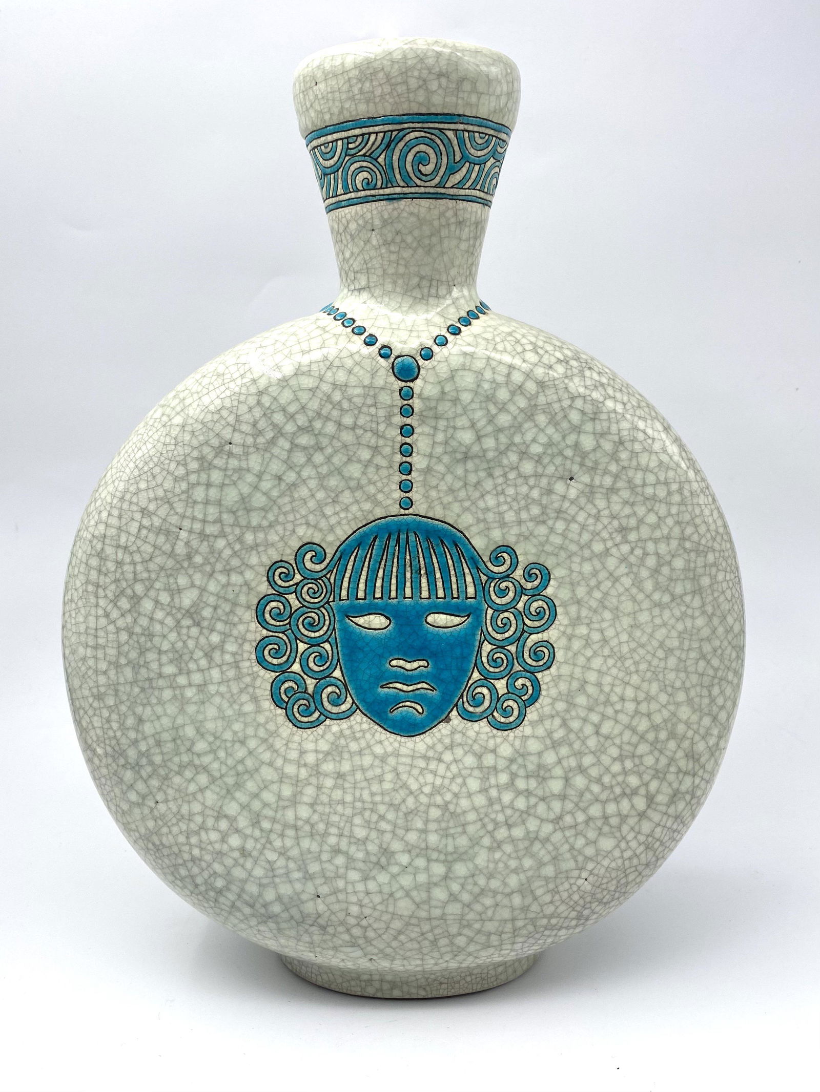 Woman's Head Art Deco Longwy For Atelier Primavera (1 of 8)