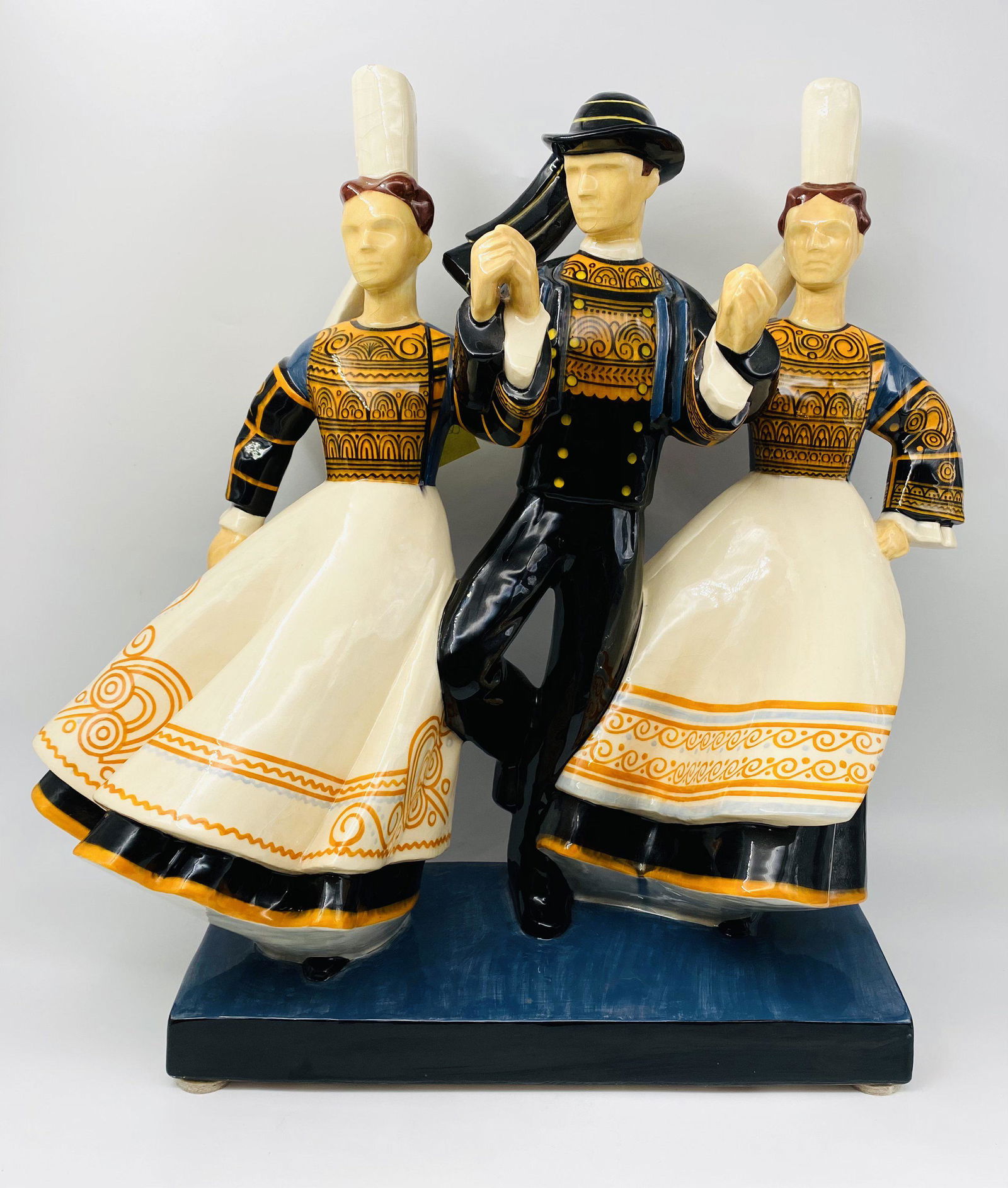 Quimper Dancing Figures - signed by Henriot Quimper (1 of 11)