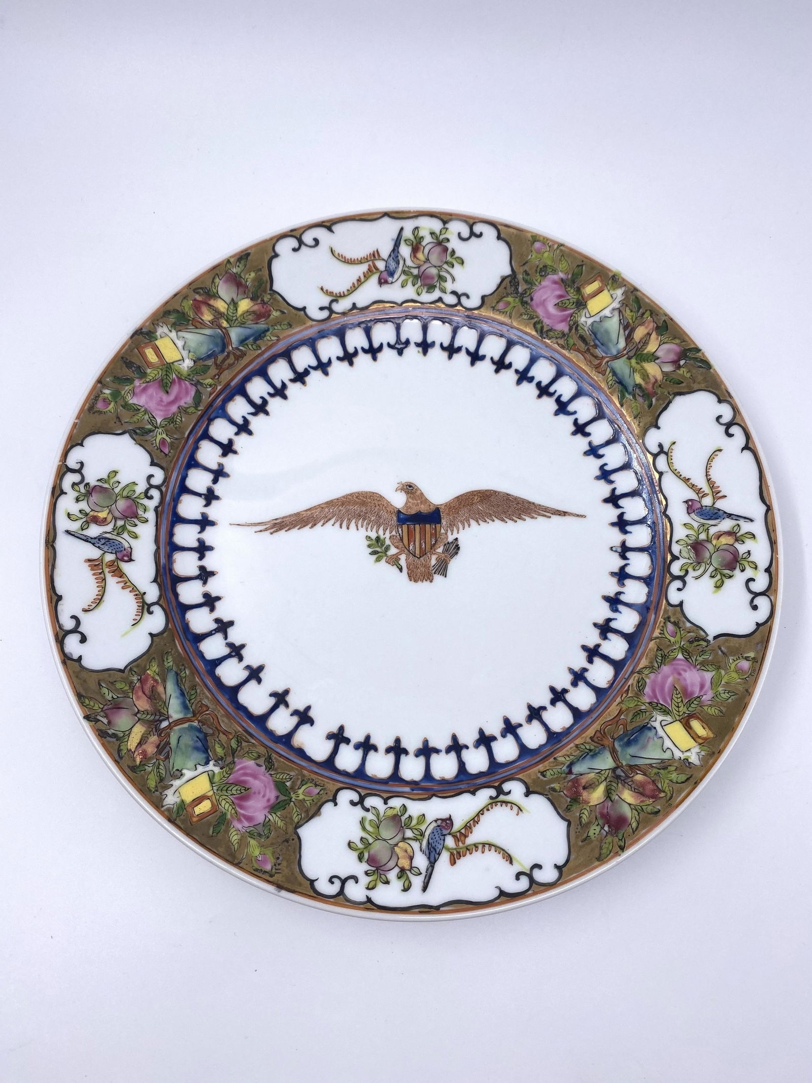 Chinese Export Presidential Plates Lot (1 of 9)