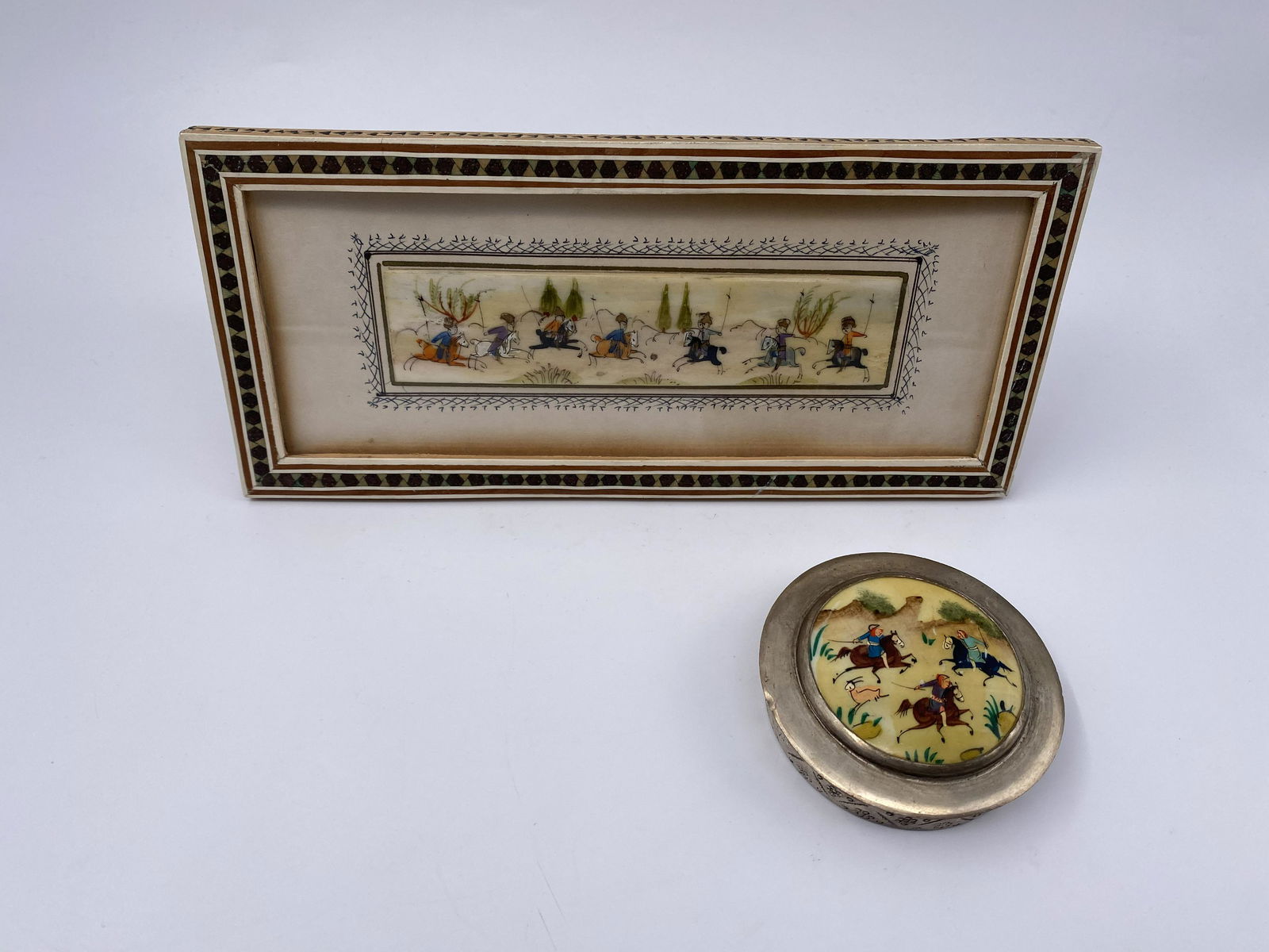 Art Panel And Ceramic Top Container Featuring A Polo (1 of 8)