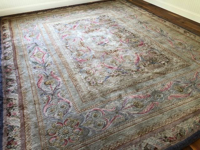 Savonnerie Carpet Rug, France, Wool/ Cotton Foundation (1 of 9)