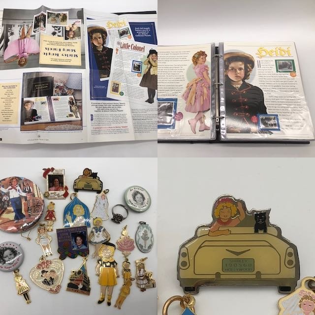 Shirley Temple Memrobillia Lot- Stamps, Pins, Mini Doll (1 of 19)