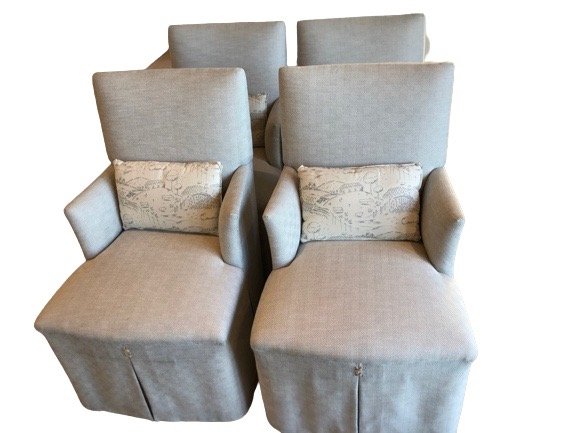 Dennis And Leen Single Pleat Upholstered Armchairs (1 of 13)