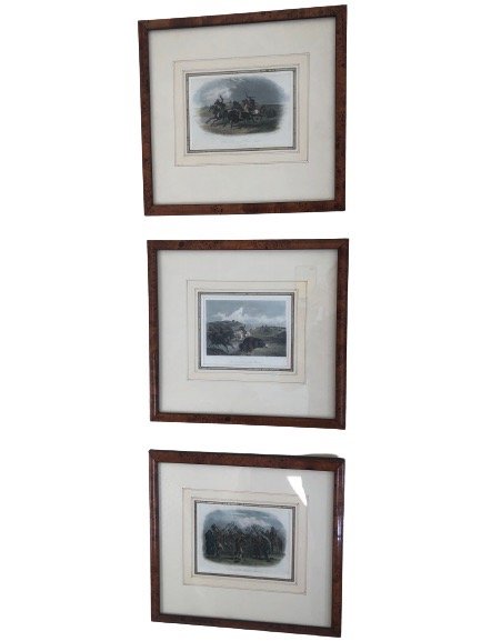 Three Sioux Engraved Prints, Carl Bodmer (1 of 10)