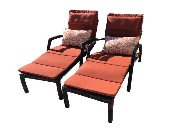 Frontgate Expandable Lounge Chair/ Chaise- Pair (1 of 9)
