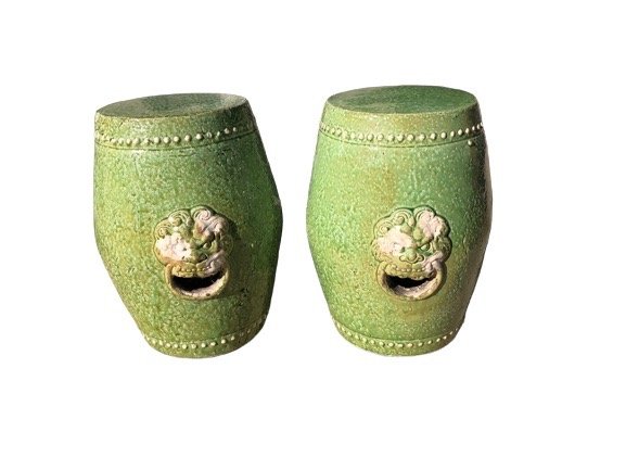 Pair Peony Garden Stools (1 of 4)