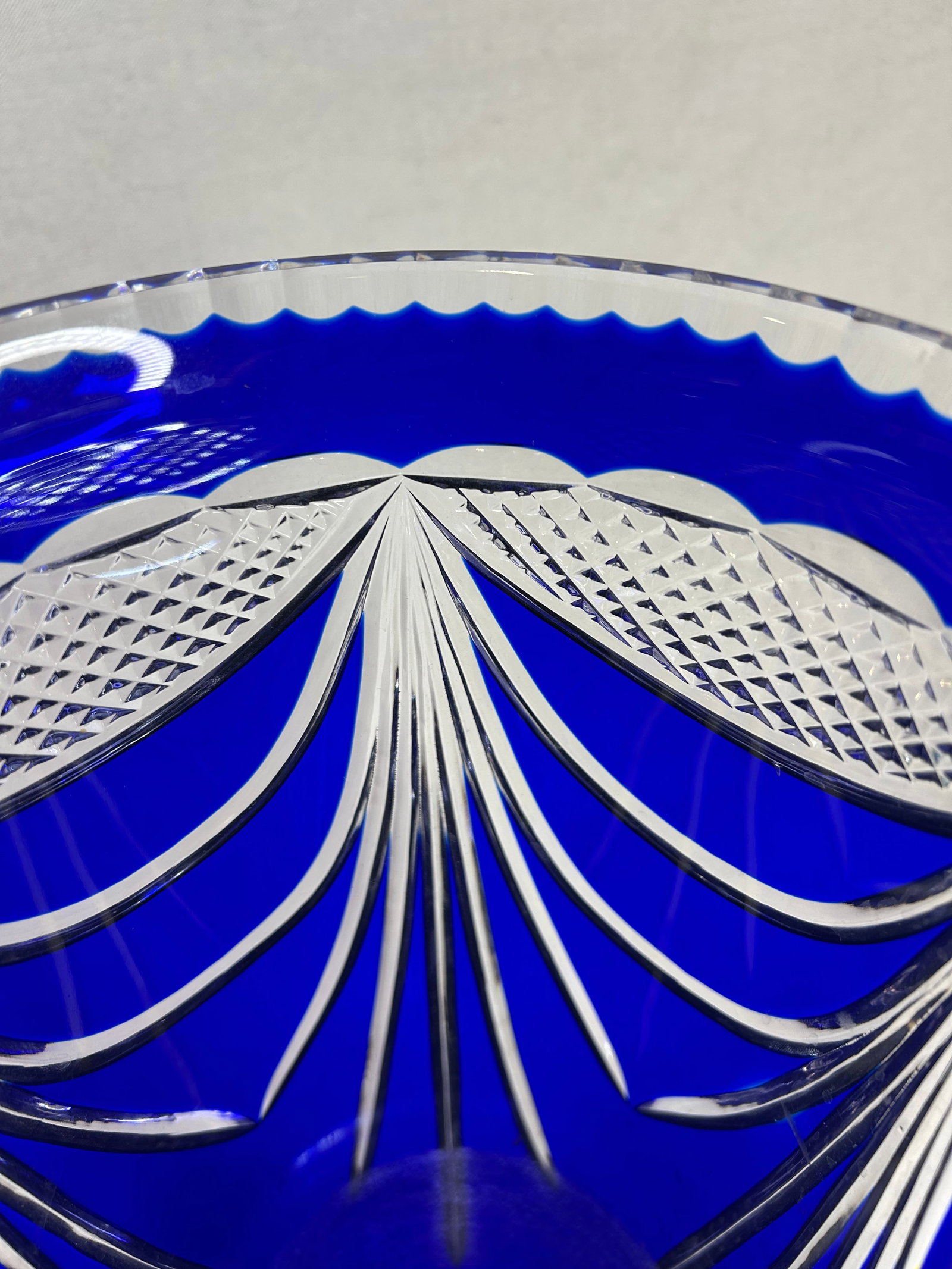 Large blue vase - 8
