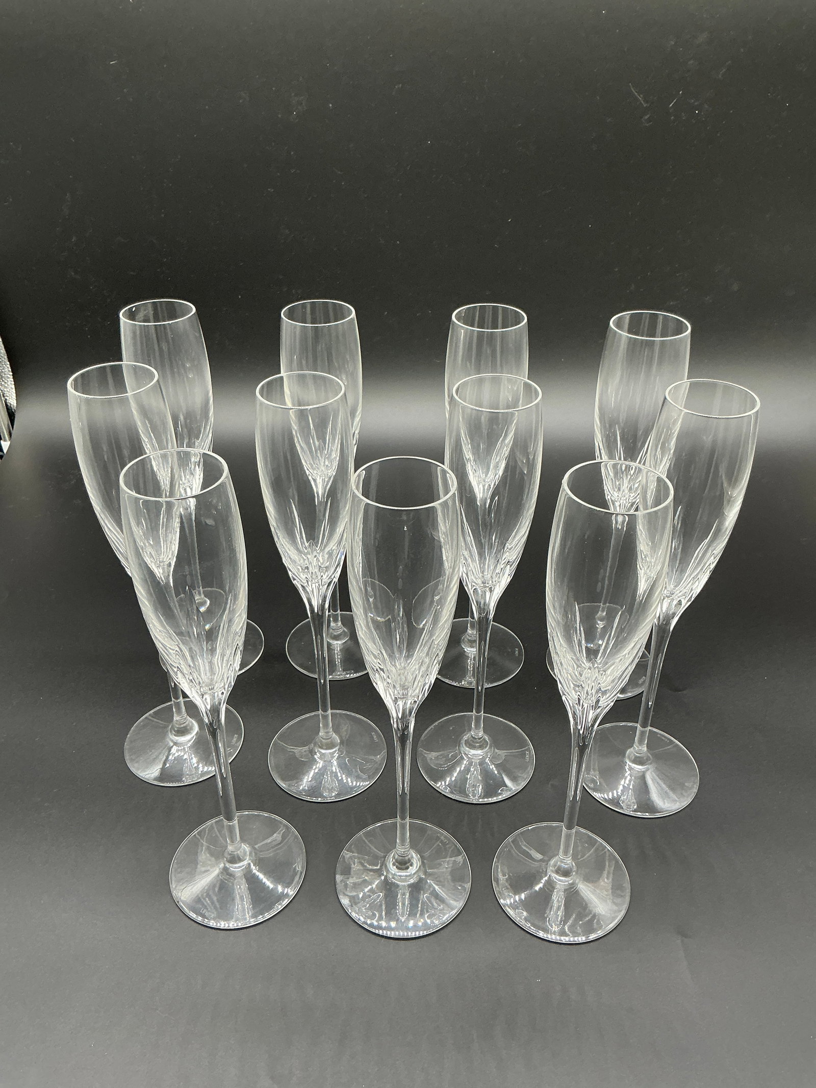 Lenox Crystal Champagne Flutes Set of 11 (1 of 16)