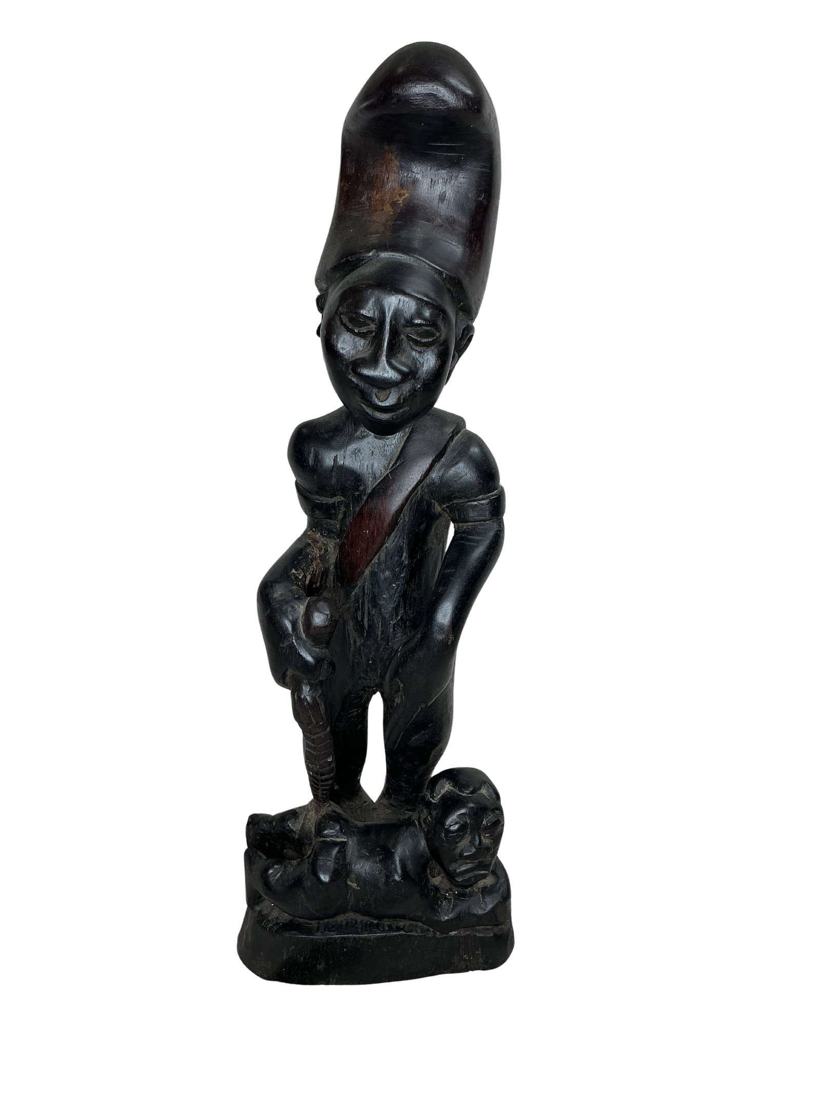 Hand-Carved Wooden Cultural Statue (1 of 7)