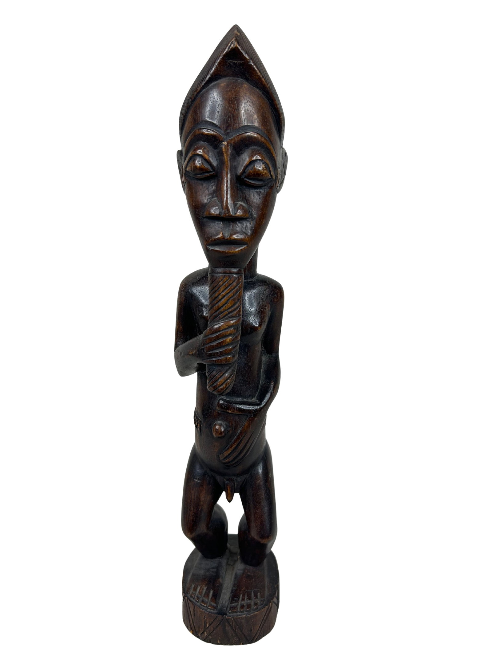 Intricately Carved Wooden Tribal Figure - 17.5 (1 of 6)