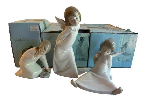 Lladro Figurine Set with Original Boxes - Serene Angelic Collection (1 of 9)