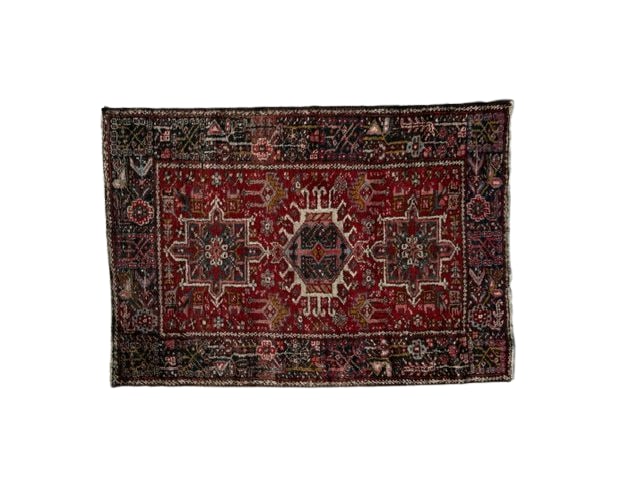 Hand-Knotted Persian Style Rug with Central Medallion Design (1 of 4)