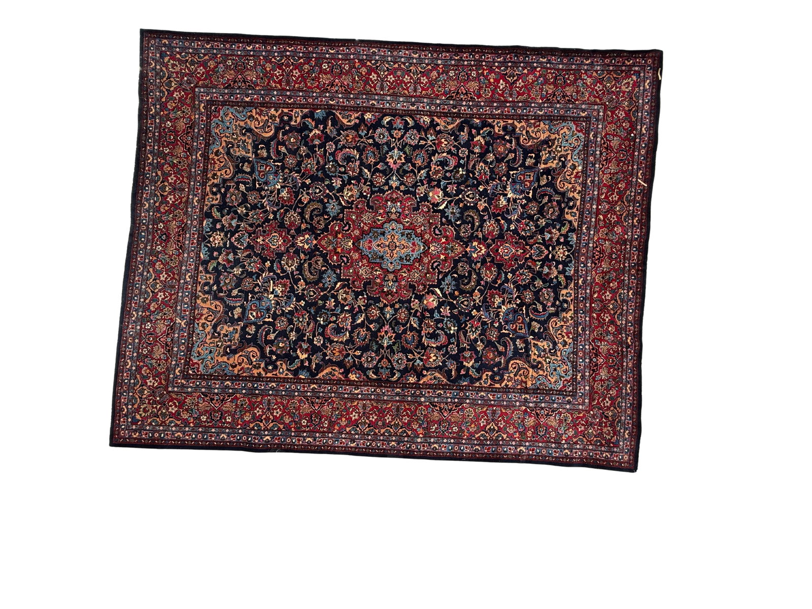Large Persian-Style Hand-Knotted Rug – 12.7ft x 10.2ft (1 of 9)