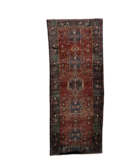 Vibrant Persian Hand-Knotted Runner Rug (1 of 5)