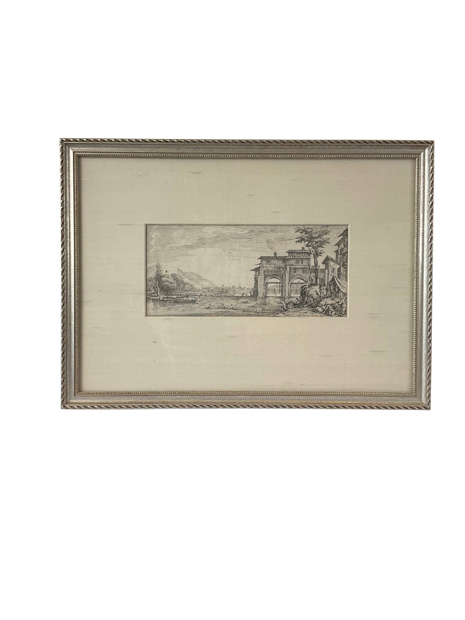 Jacques Callot 'The Bathers' Original Etching in Ornate Frame (1 of 9)