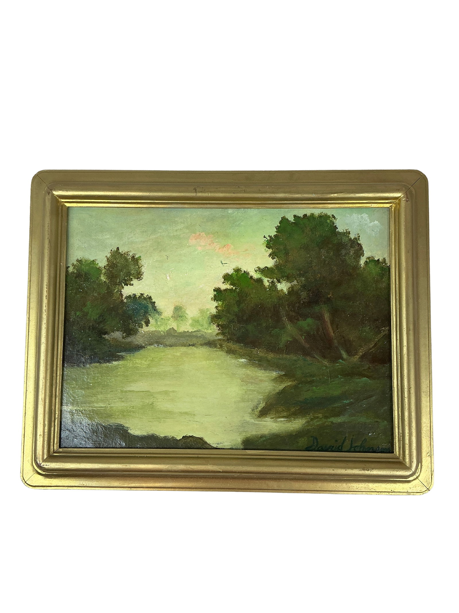 David Johnson, landscape, oil on canvas 1827-1908 (1 of 9)