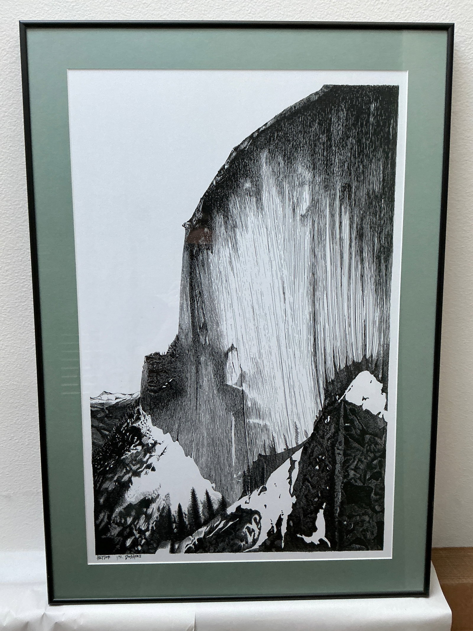 Limited Edition 'Half Dome' Lithograph by Dominguez, 1/92 (1 of 7)