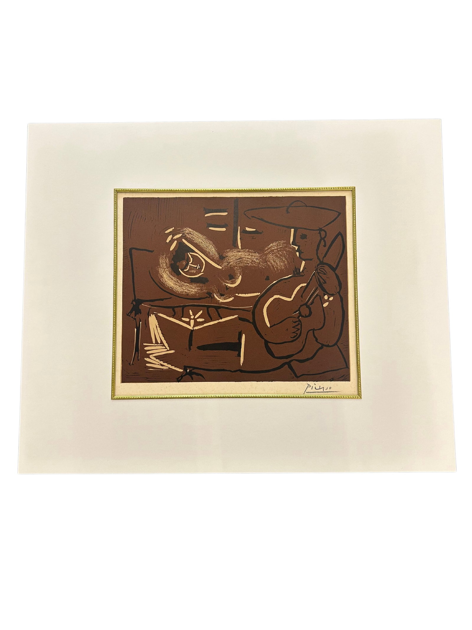 Picasso Style Art Print - Guitarist and Reclining Figure (1 of 8)