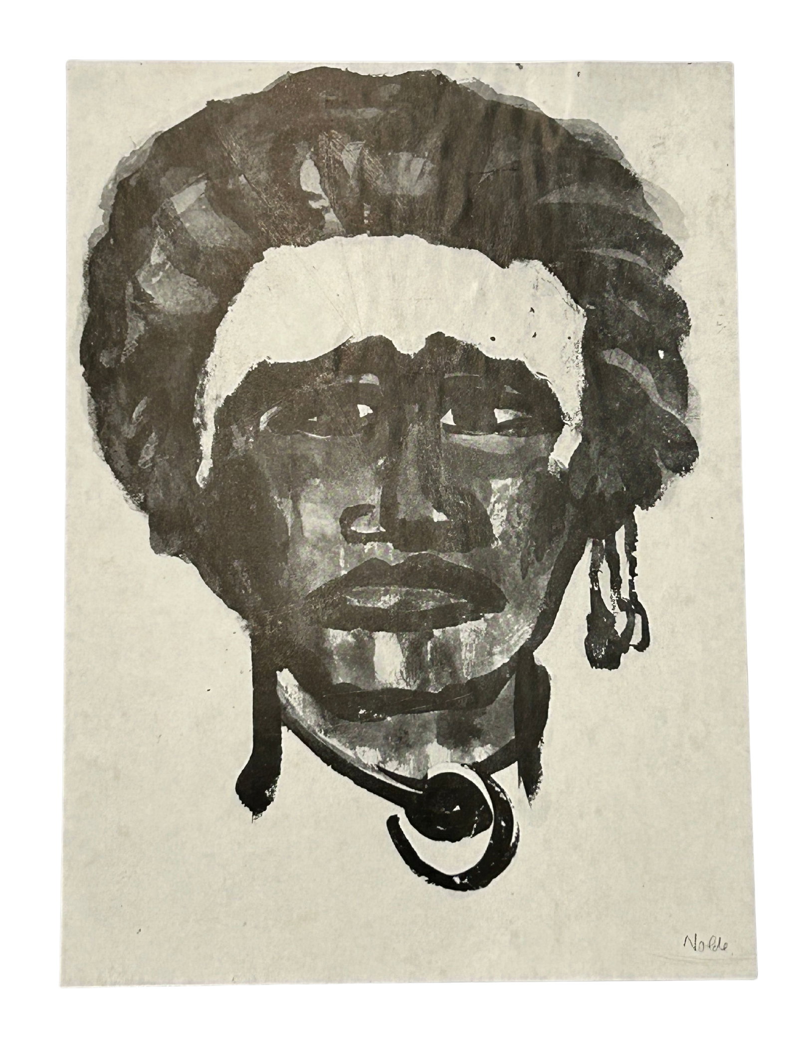 Emil Nolde, Expressionist Nolde Portrait in Metallic Frame (1 of 10)