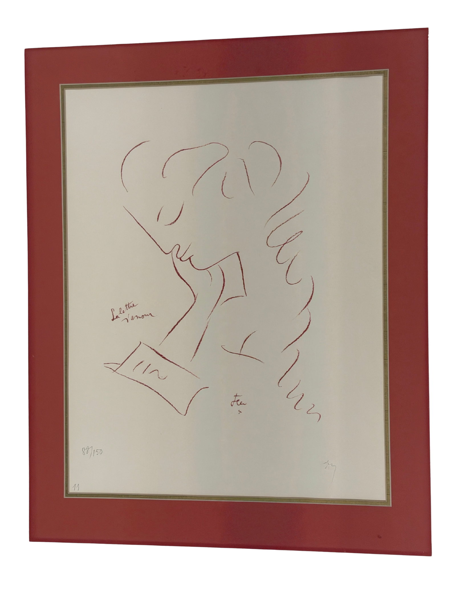 Louis Icart Limited Edition 'La Lettre d’Amour' Art Print (1 of 11)