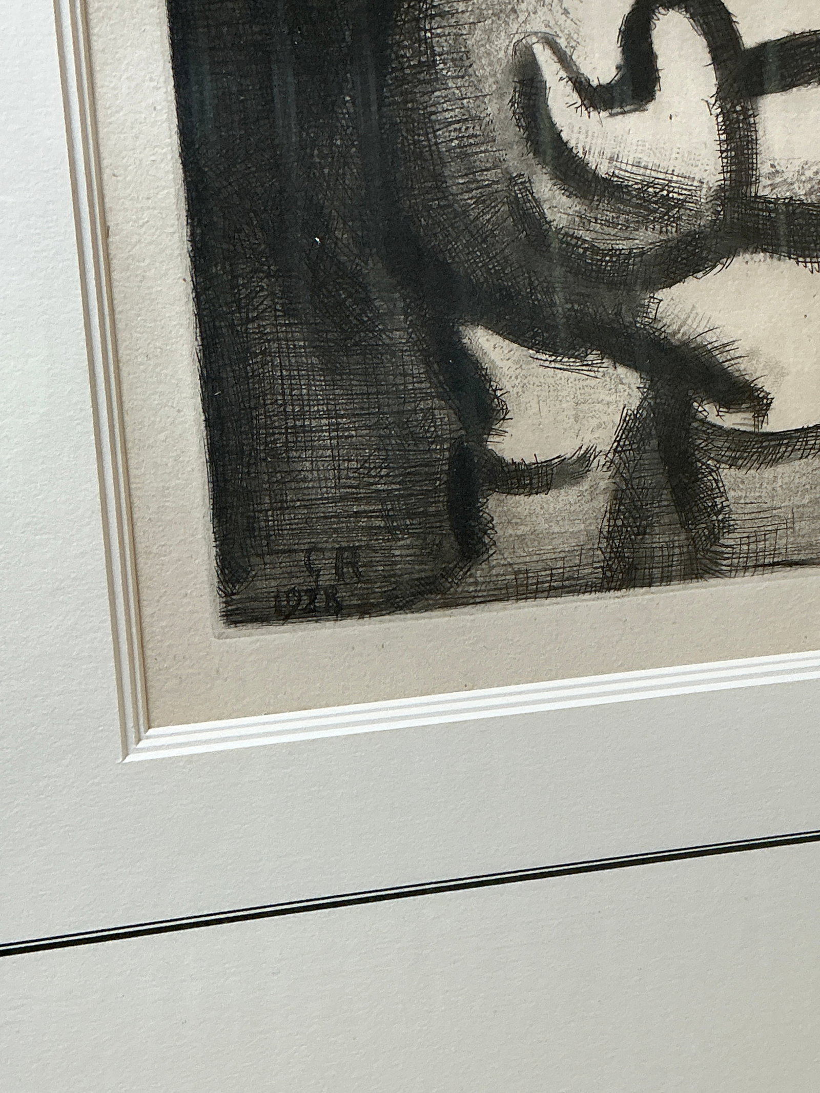 Georges Rouault Original Etching - Expressionist Composition (1923) - 3