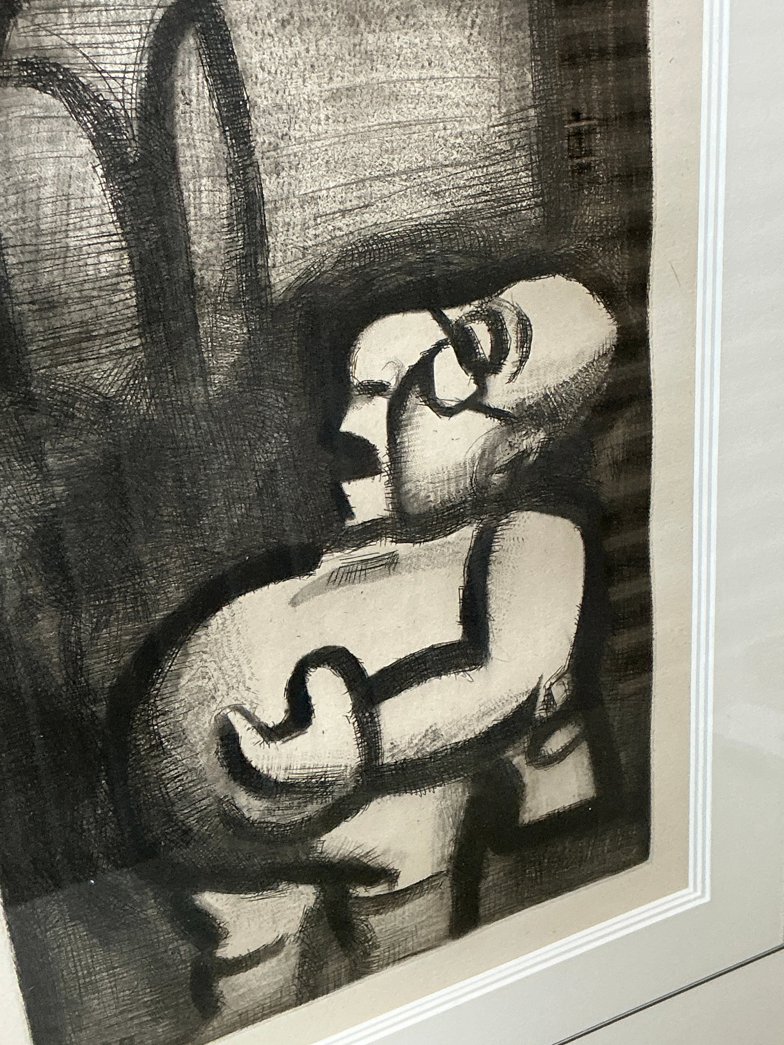 Georges Rouault Original Etching - Expressionist Composition (1923) - 4