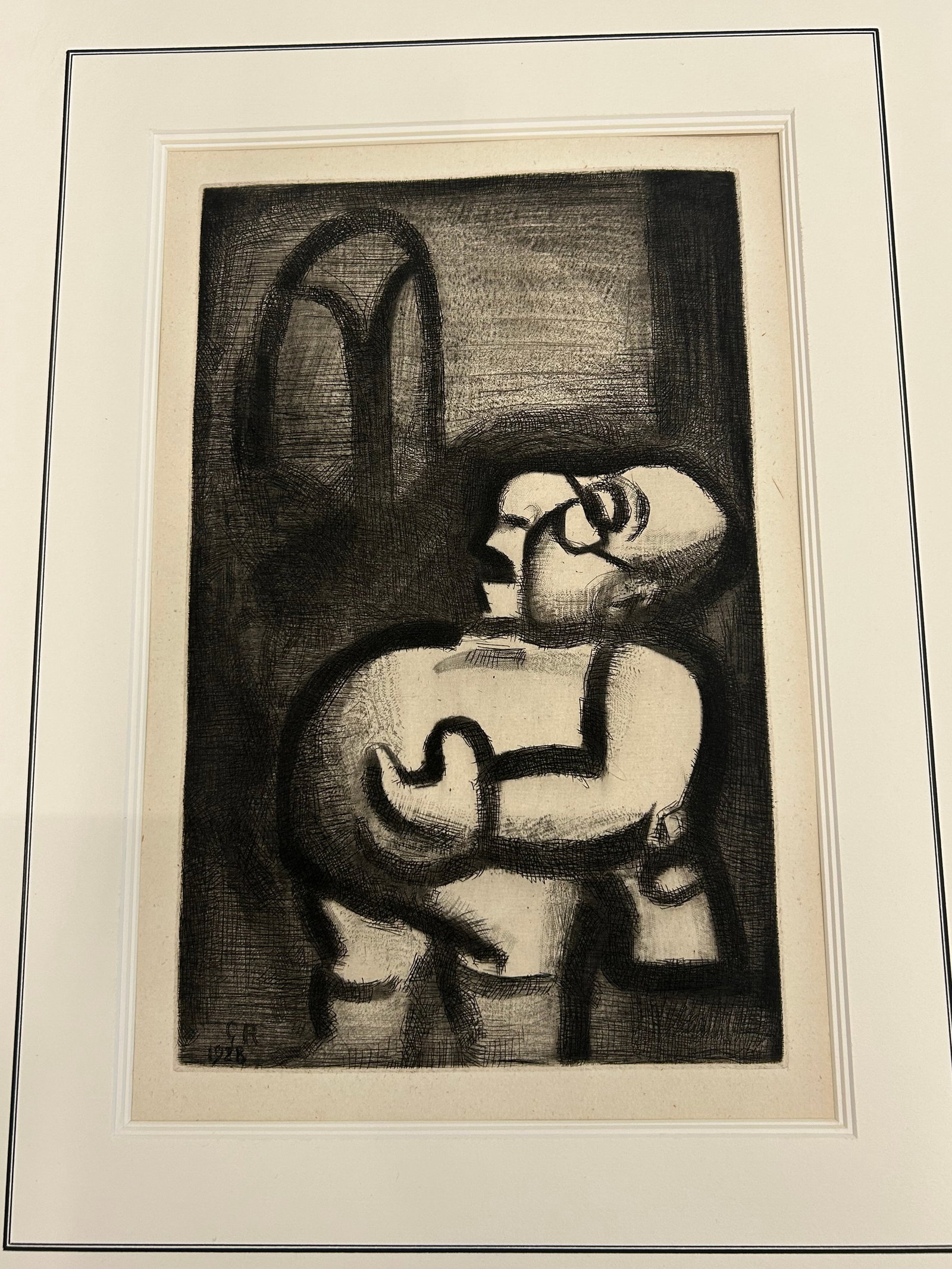 Georges Rouault Original Etching - Expressionist Composition (1923) - 6