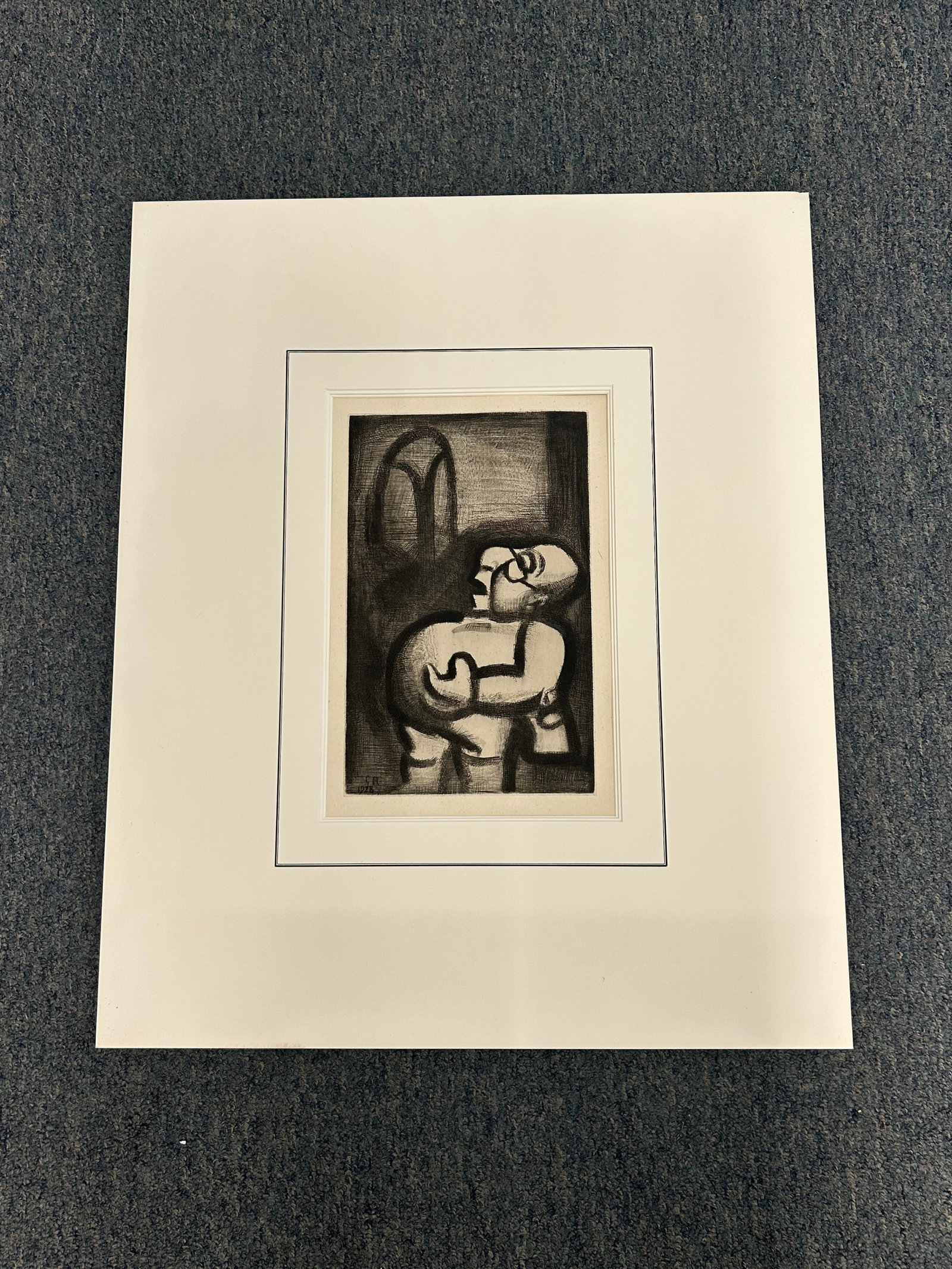 Georges Rouault Original Etching - Expressionist Composition (1923) - 8