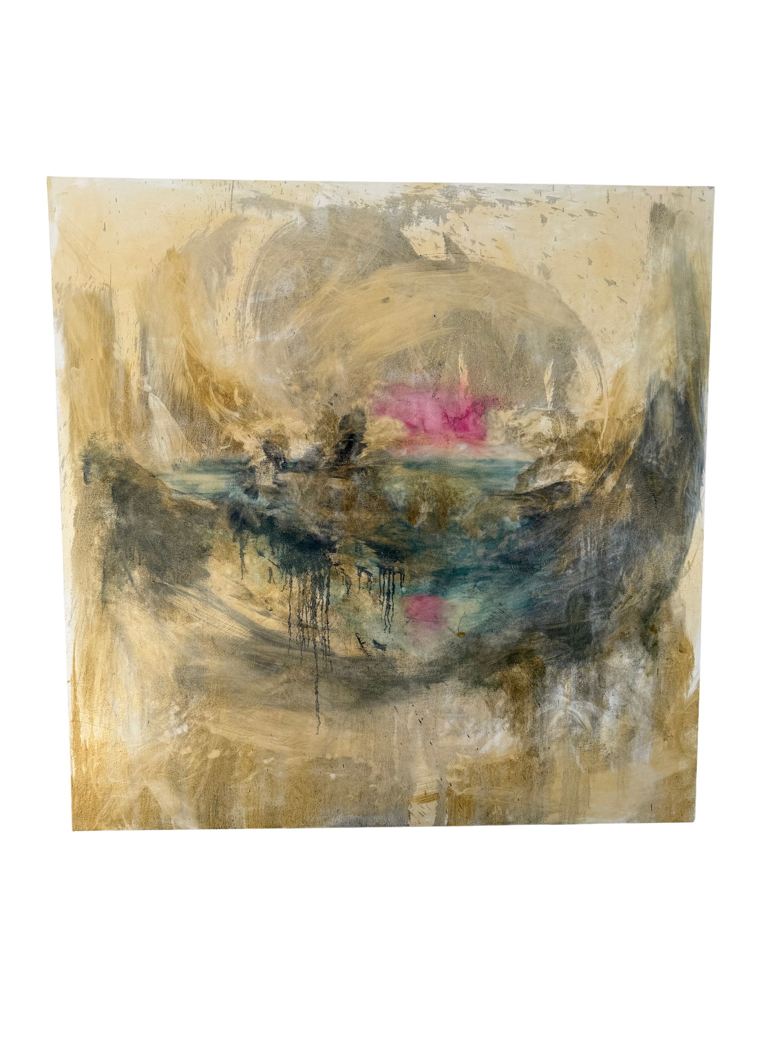 Chelsea Brie Maslow Owens (American, Contemporary), Large Abstract Expressionist Oil on Canvas (1 of 5)