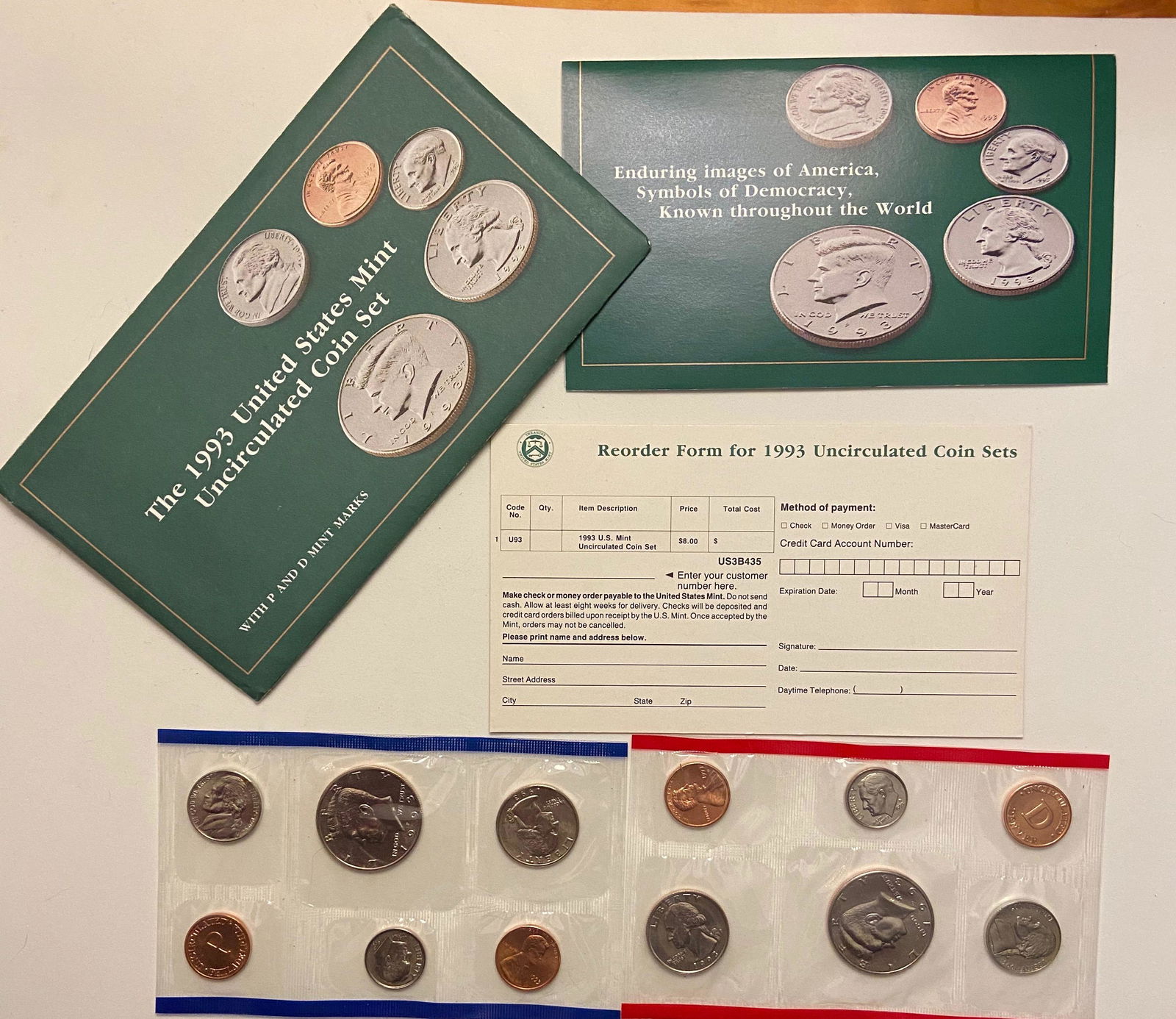 1993 US Uncirculated Mint Set P & D (1 of 3)