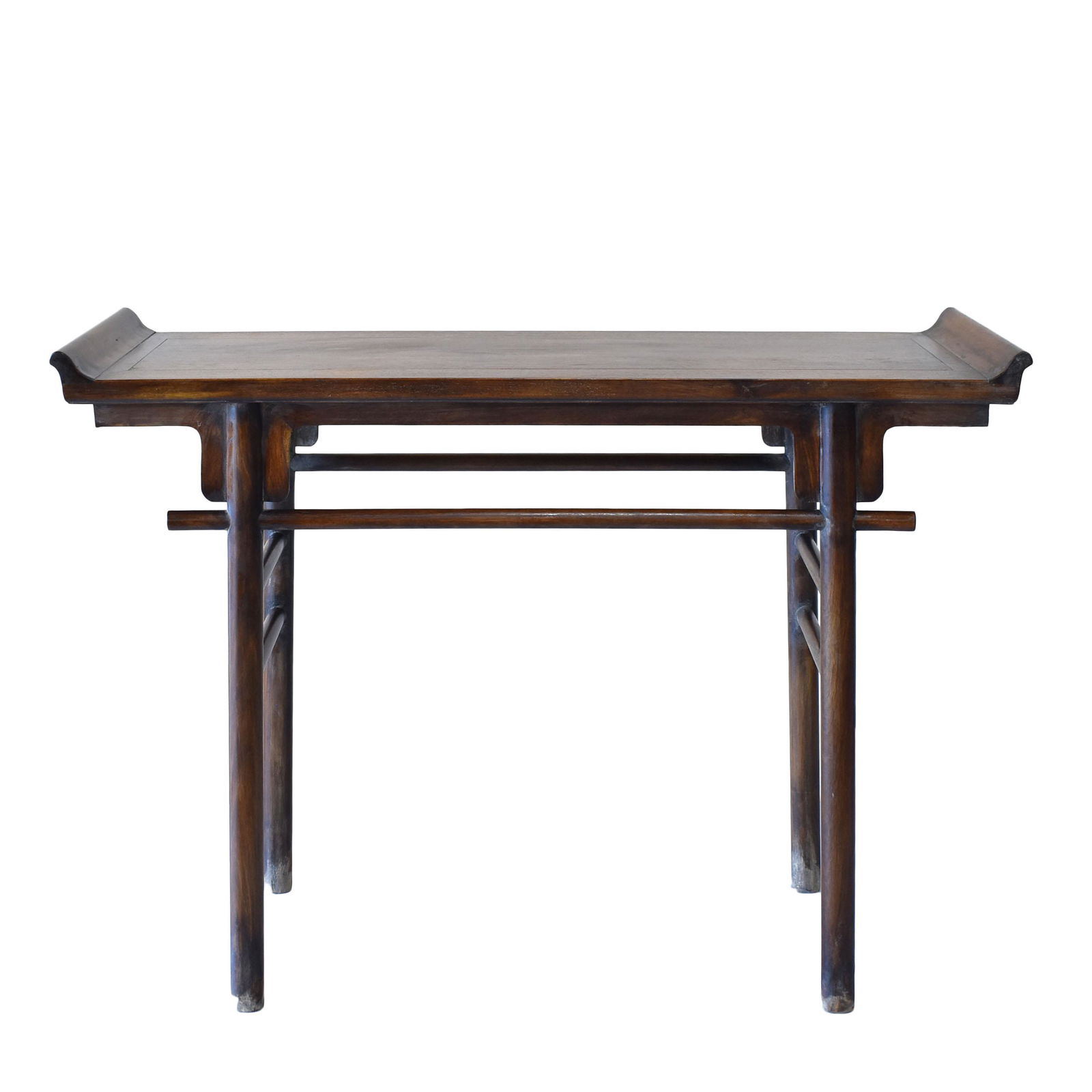 A CHINESE CARVED ZITAN ALTAR TABLE (1 of 7)