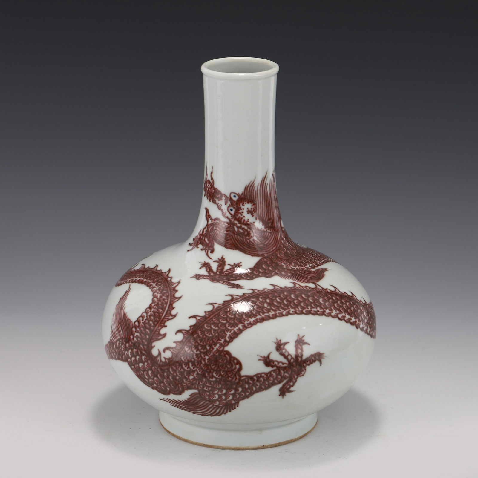 IRON RED DRAGON CELESTIAL VASE (1 of 8)