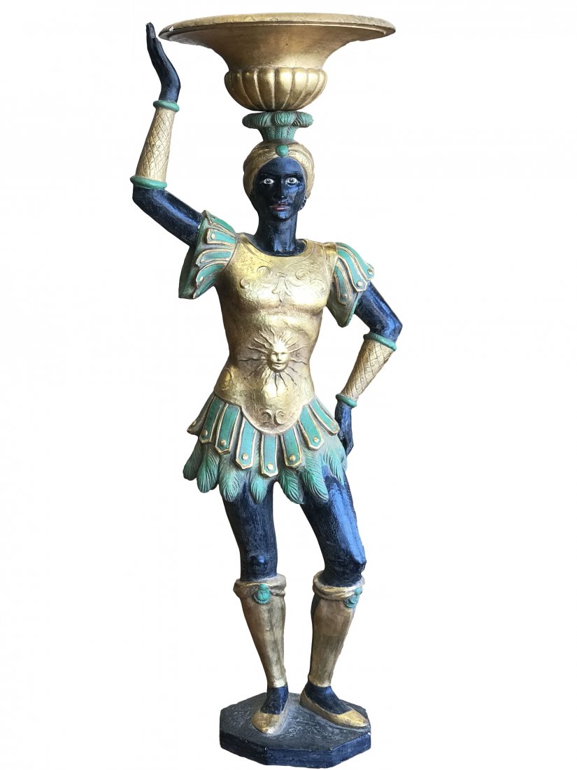 Vintage Gilded Art Deco Plaster Statue (1 of 11)