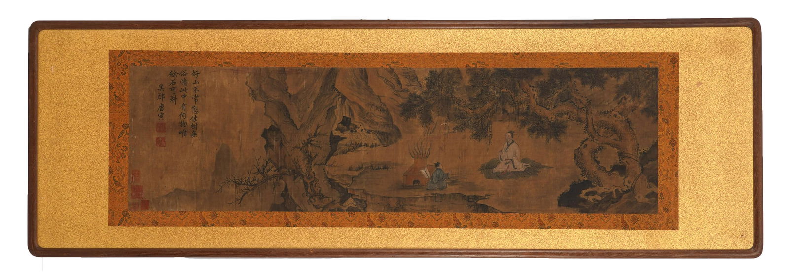 TANG YIN, Chinese Figure Story Painting on PaperFramed (1 of 11)