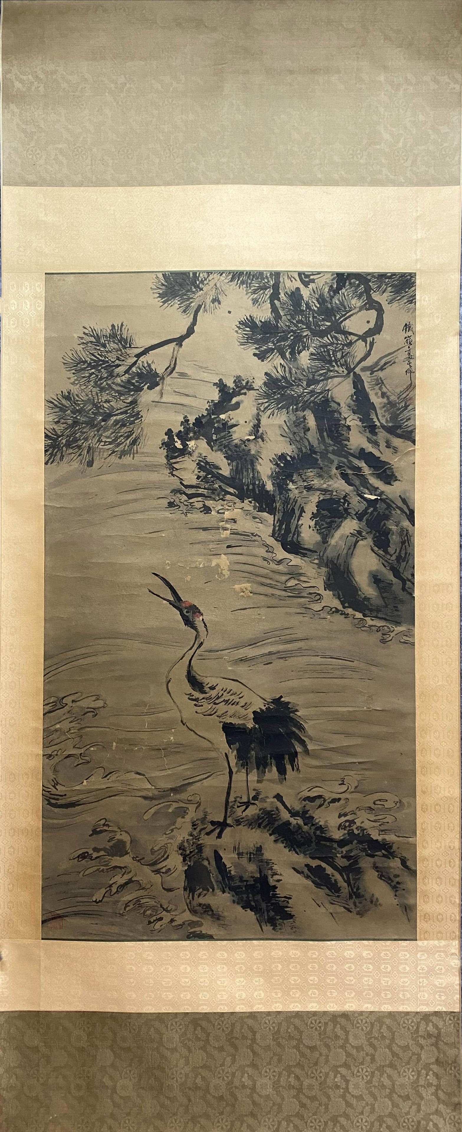 GAO QIPEI, Chinese Flower and Bird Painting Paper Hanging Scroll (1 of 9)