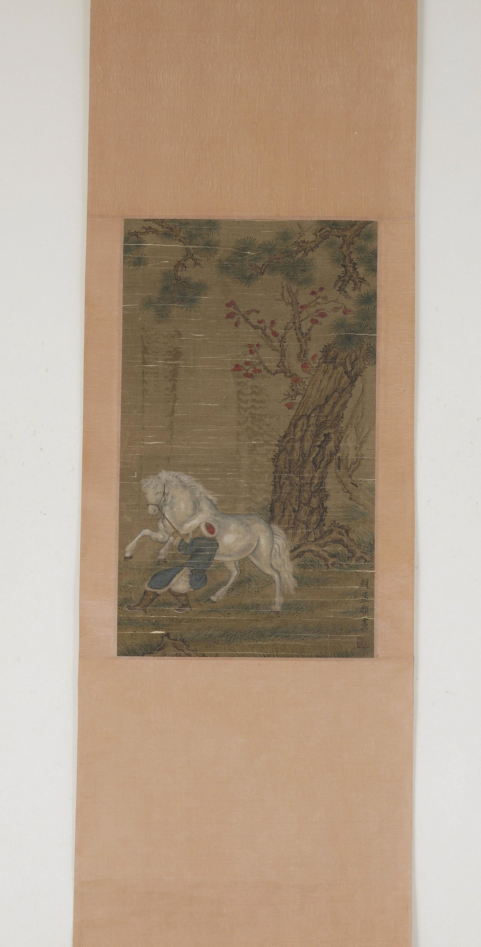 ZHAO MENGFU, Chinese Horse Painting Hanging Scroll (1 of 7)