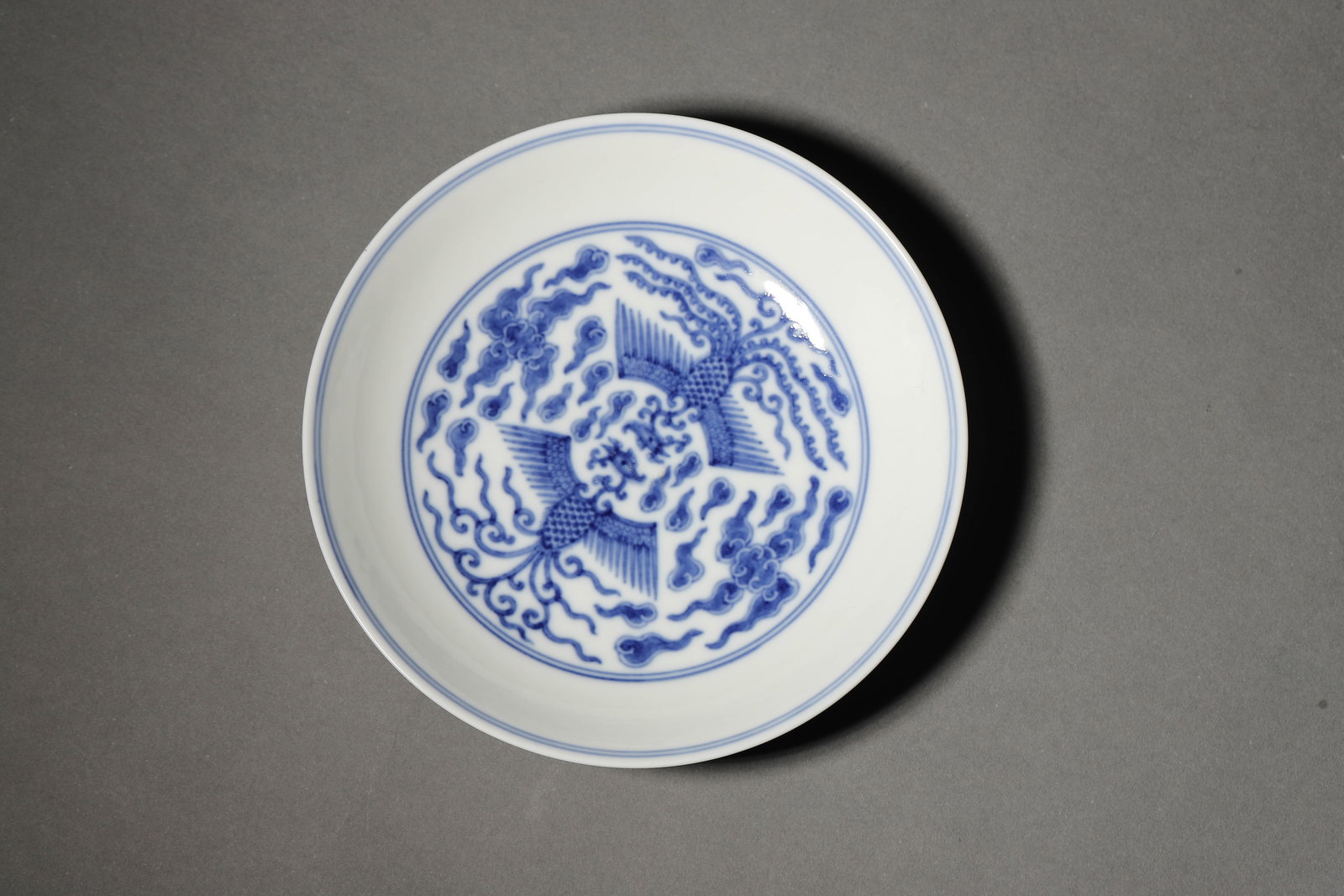 A Blue And White Phoenix Dish (1 of 7)
