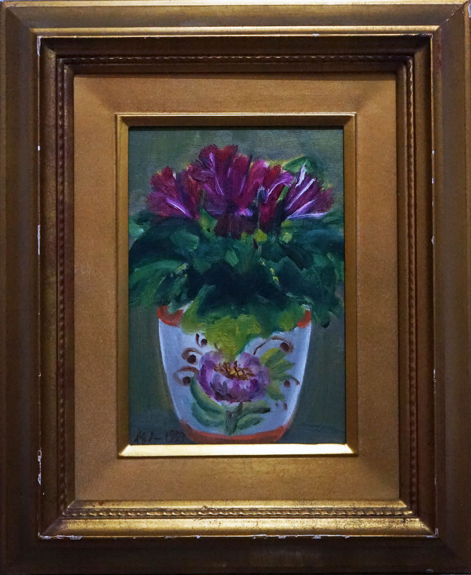 OIL PAINTING ON CANVAS, FRAMED, WU ZUOREN (1 of 4)