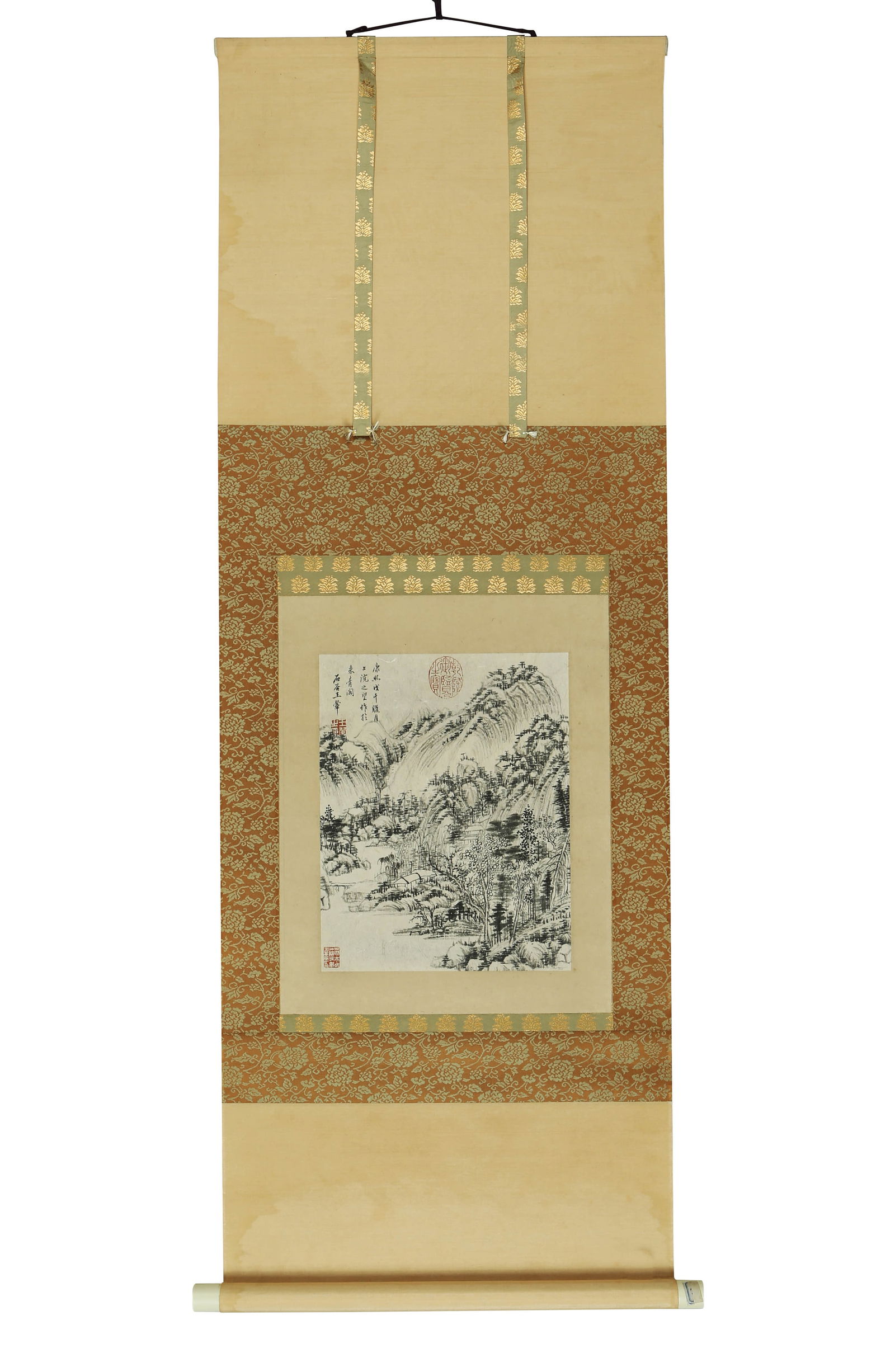 LANDSCAPE, INK ON PAPER, HANGING SCROLL, WANG HUI: LANDSCAPE, INK ON PAPER, HANGING SCROLL, WANG HUI 32×25cm, Condition: Condition reports are rendered as specialist opinion by the staff of the Auction House and not as statements of fact. We do not g