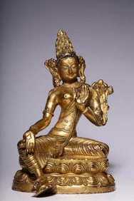 A GILT-BRONZE TARA IN PALA STYLE
